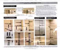 Temporary Laundry Poles Floor to Ceiling