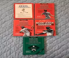 STATS 1990, 1992, 1993, 1994 MLB Handbooks + 1992 MiLB Handbook
