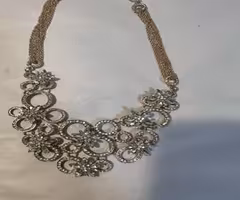 Beautiful Gold and CZ necklace