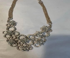 Beautiful Gold and CZ necklace