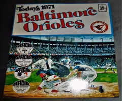 Today's 1971 DELL MLB Stamps Album BALTIMORE ORIOLES (3) HOF 2 Robinso