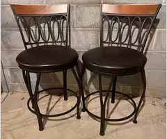 Swivel bar stools