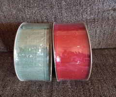 New Red GreenXmas Ribbon 100 yards