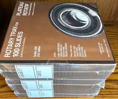 Three Brand New Unopened Vintage Rotary Slide Trays  100 Slides Each