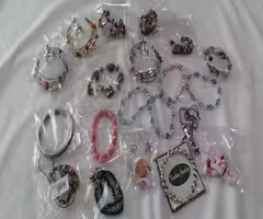 Bracelet, Necklaces, Brooches, and Pin