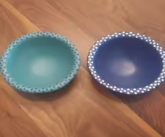 2 bowls by artisan potter