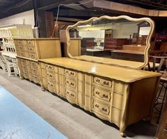 Hollywood Regency Provincial Bedroom Dresser Set Open 11 to 6