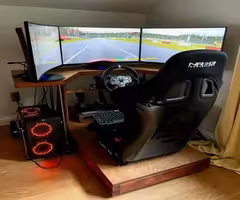 Racing Simulator (Moza wheel/pedals, NVIDIA, 3 screens)