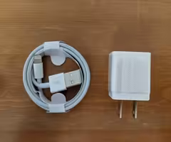 New Apple iPhone Lightning to USB Cable w USB Power Adapter Charger