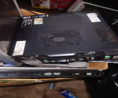 Random box of computers Windows XP vista monitors, wires, etc