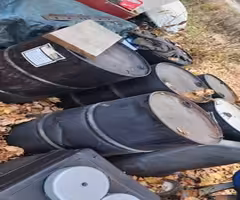 METAL BARRELS OIL BURN OR WHATVER WITH LIDS