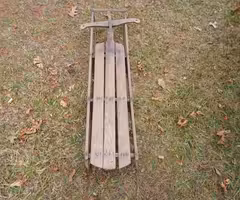 vintage metal runner sled