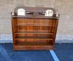 Antique Solid Oak Open Bookshelves