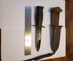 WWII M3 CAMILLUS KNIFE W/ USM8 SHEATH