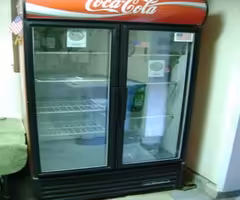 Vintage late 80's early 90's COCA COLA refrigerator