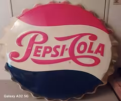 Stout Sign Co. Pepsi-Cola Metal Sign