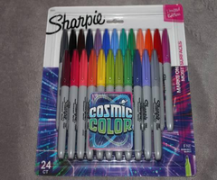 24 Sharpie Markers Fine Point COSMIC COLOR Limited Edition Set