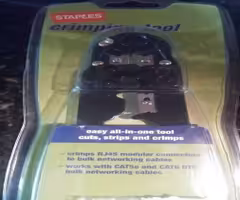 CRAMPING TOOL CUTS, STRIPS AND CRIMPS NEW