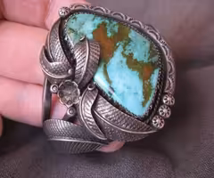 Sterling Navajo Turquoise Bracelet