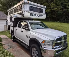Forest River Palomino Real-lite truck camper deer hunting
