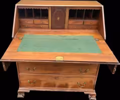 Antique George IIII Slanted Desk Presidential Dresser Cabinet Wood